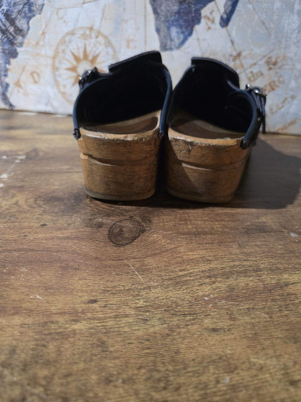 Women's Purple Suede Slip-On Clog with Buckle - Picture 5 of 12